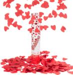 Flippy Tun Confetti, Flippy, Model Wedding Popper Inimi, 40 cm, Ambalaj din Carton, Eliberare prin Rasucire, Rosu (137790)