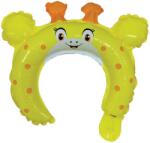 Flippy Balon din Folie Metalizata, Flippy, Tip Coronita cu Urechi, Model Girafa, Ambalaj Individual, Pai Inclus, Umflare cu Aer sau Heliu, 28 x 31 cm, Galben (134292)