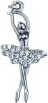 Flippy Pandantiv, Jolie Silver, Argint 925, Model Balerina cu Zirconii, 27 x 10 mm, 1.1 g (06641)