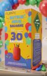 Flippy Butelie Heliu de Unica Folosinta, Butelie pentru 30 Baloane Latex, Ideala pentru Petreceri si Evenimente, 7l, 20x20x37, Rosu (166583)