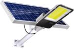 Flippy Proiector LED pentru stalp, casa, perete cu suport metalic inclus, Flippy, 38, 5 cm x 14, 2 cm, Rezistent la Apa IP65, cu Panou Solar, 240 COB LED, 50 W, Senzor de lumina, Timer, cu Telecomanda, inten
