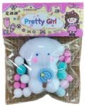 Flippy Jucarie Antistres Squishy, Flippy, cu Revenire Lenta, Squeeze Pretty Girl, Model Animalut, Ambalaj Transparent, Alb (136088)