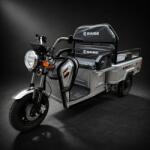 Flippy Triciclu Electric de Marfa XPB, Saige, Viteza Maxima 25 km/h, Motor 1600W, Baterie 60V/20Ah, Fara Permis, Mototricicleta Electrica de Transport, Gri (164178)