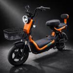 Flippy Scuter Electric KG, Saige, Fara Permis, Motor 500W, Baterie 48V20Ah, Autonomie 60km, 153x40x85 cm, Viteza Maxima 25km/h, Portocaliu (164175)