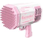 Flippy Pistol pentru Baloane de Sapun, Flippy, 69 de Gauri, Lumini Colorate, Tavita, Lichid, Baterie de Li, Cablu de Incarcare, 24cm x 14cm x 24cm, Roz (126506)