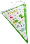 Flippy Set 10 Stegulete Tip Banner, Flippy, Colectia Dino Park, 28.5 x 20 cm, din Hartie Cretata, Multicolor (132662)