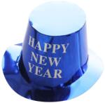 Flippy Palarie Happy New Year pentru Revelion, Flippy, Palarie Festiva de Anul Nou, Palarie Magica din Hartie, 29 x 25 x 15.5 cm Colorata Sclipitor Albastru (162149)