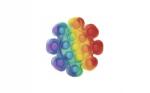 Flippy Jucarie antistres din silicon, Pop It Now and Flip It, Floare, Multicolor, Model 2 (107732)
