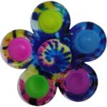 Flippy Jucarie antistres simple dimple fidget toy spinner cu 5 buline, Multicolor Rainbow (124639)