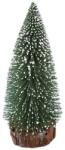 Flippy Brad artificial de craciun, tip pin inzapezit, ornament pentru masa, pe suport lemn, 30 cm inaltime (122520)