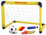 Flippy Set Poarta de Fotbal pentru Copii, Flippy, 45x60 cm, Minge, Cartonase, Pompa, Fluier, Interactiv, Distractiv, Galben (132948)