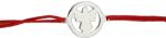 Flippy Martisor Bratara Argint 925, Jolie, Model Inger Pazitor, Martisor de 1 Martie, cu Snur Rosu, Argintiu (165618)