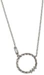 Flippy Colier din Argint 925, Jolie Silver, Model Cerc Răsucit, cu Zirconii Albe, Finisaj Lucios, Lungime 43 cm, Argintiu (102843)