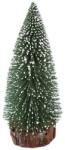 Flippy Brad artificial de craciun, ornament pentru masa, pe suport lemn, 20 cm inaltime, Argintiu (125426)