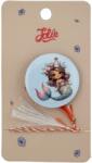 Jolie Martisor cu Brosa pentru copii, Jolie, Material Metal, Ambalaj Carton cu Design, Model Sirena, Albastru deschis (165711)