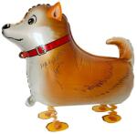 Flippy Balon din Folie Metalizata, Flippy, Figurina Animata, Model Catel, 59x44 cm, Ambalaj Individual, Pai Inclus, Umflare cu Aer sau Heliu, Maro inchis (134161)