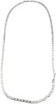 Jolie Silver Lantisor Unisex din Argint 925, Jolie Silver, Model Lantisor din Zale cu Lacat, 11.4 g, 55 cm, Argintiu (126056)