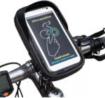 Flippy Suport de bicicleta Flippy Wheel UP pentru telefoane cu ecran tactil =< 6.0 inch impermeabil, negru (13320)