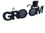 Flippy Ochelarii Decorativi, Flippy, Tema Nunta, Model Groom (Ginere), din Plastic, Negru (131253)