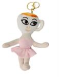 Flippy Jucarie Moale de Plus de Tip Breloc, Flippy, Model Italian Brainrot Ballerina Cappuccina, 17 x 14 cm, Roz (162217)