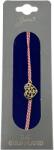 Jolie Bratara Placata cu Aur 24k, Jolie, Model INIMA aspect Crapaturi, Martisor Bratara, cu Snur Alb/Rosu, Auriu (165475)