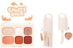 Kevin&Coco Set Machiaj, Kevin&Coco, Paleta Farduri de Ochi si Lip Gloss, 6 Nuante, Finisaj Mat, Shimmer, Textura Fina, Pigmentare Intensa, 10.4 g, 14.7 x 10.5 x 3.5 cm, Portocaliu (166176)