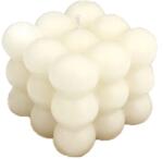 Flippy Lumanare Parfumata, Flippy, din Ceara De Soia, Model Cub, Gradient in 3 Culori Pale, 6x6x6 cm, Aroma de Musetel, Alb (134505)