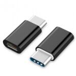Flippy Adaptor micro USB (mama) to Type-C(tata) cu Agatatoare Breloc inclusa, Negru (13179)