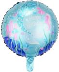 Flippy Balon din Folie Metalizata, Flippy, Mini Figurina Rotunda, Model Caluti de Mare, Happy Birthday, Tematica Aniversare, 45 cm, Ambalaj Individual, Pai Inclus, Umflare cu Aer sau Heliu, Multicolor (12738
