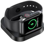 Flippy Incarcator Wireless pentru Smart iWatch, Flippy, Compatibil cu Apple iWatch 1/9, Magnetic Charger, Interfata TYPE-C, 3W, 7.5 x 7.5 x 1.2 cm, Pliabil, Negru (165007)