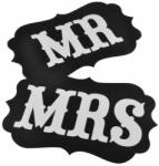 Flippy Set 2 Bannere, Flippy, cu Agatatoare, Tematica Nunta, Pancarde Model Mr si Mrs, Negru (130529)