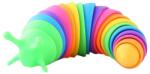 Flippy Jucarie Senzoriala Antistres, Flippy, Fidget Toys, Omida Curcubeu, 18.6 cm, Functie de Luminat, +3 Ani, Multicolor (116602)