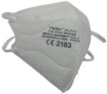 Flippy Set 50 bucati Masca de protectie faciala pentru copii, Flippy®️, de unica folosinta, FFP2 CE 2163, 5 straturi, nesterila, ambalaj individual, Copii, Alb (102963)
