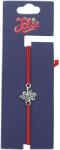 Jolie Martisor Bratara din Inox pentru Copii, Jolie, Textil si Inox, Snur Rosu, Model Copac, Argintiu (135210)