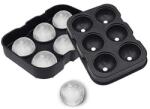 Flippy Forma pentru Gheata, Flippy, 6 Forme Sferice, din Silicon, 17 x 12 x 6 cm, Negru (132569)