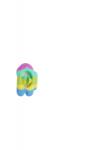Flippy Jucarie senzoriala antistres cu ventuza de decompresie, Antrenare antebrat, Fidget Toy, Model Among Us, Macarons (104207)