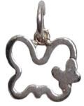 Flippy Pandantiv, Jolie Silver, Argint 925, Model Fluture Dublu, 0.9g, 1.2 cm x 1.2 cm (06816)