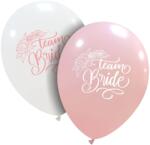 Flippy Baloane de Decor, Flippy, Set 10 Baloane de Decor pentru Echipa Miresei, din Latex 25 cm, Alb/Roz (162108)