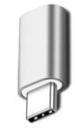 Flippy Adaptor Lightning (mama) to Type-C(tata) 2, 8 cm Argintiu (13092)