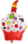 Flippy Balon din Folie Metalizata, Flippy, Figurine Dulciuri, Model 2, Tematica Prajitura Aniversara, 68x44 cm, Ambalaj Individual, Pai Inclus, Umflare cu Aer sau Heliu, Multicolor (127294)