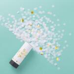 Flippy Tun de Confetti, Flippy, Best Wishes 11 x 4 cm, Model Buline din Hartie si Folie, Alb (137798)