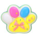 Flippy Jucarie Antistres Squishy, Flippy, Revenire Lenta, Model Labuta de Pisica, Squishy, BIG 12.5 x 10.5 cm, 220 g, Model 24, Multicolor Alb Galben (136080)