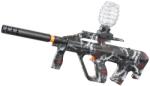 Flippy Mitraliera de jucarie electrica Flippy cu bile de hidrogen de gel, gun bluster, tragere in rafala, varsta peste 6 ani, ochelari de protectie, 5000 de bile incluse, cablu de incarcare, 28x31 cm, AUG, n
