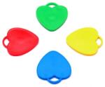 Flippy Set 4 Greutati pentru Baloanele cu Heliu, Flippy, 32 grame, 8 grame Fiecare, Plastic, Forma Inima, Multicolor (131971)
