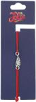 Jolie Martisor Bratara din Inox pentru Copii, Jolie, Textil si Inox, Snur Rosu, Model Aripa de Inger, Argintiu (135208)