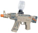 Flippy Mitraliera de jucarie electrica Flippy cu bile de hidrogen de gel, gun bluster, tragere in rafala, varsta peste 6 ani, ochelari de protectie, 5000 de bile incluse, cablu de incarcare, 28x31 cm, AK47, 