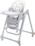 Flippy Scaun de Masa pentru Bebelusi si Copii, Flippy, Tavita si Husa Detasabile, Multifuncțional, Stabil, Centura de Siguranta, Inaltime Ajustabila, Spatar Reglabil Moale, Balansoar, de la 6 Luni, Gri (1300 Scaun de masa bebelusi, inaltator