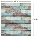 Flippy Set 10 Placi Tapet 3D Flippy, 35 x 38 cm, 3 mm, 1.33 mp, Multicolor (128829)