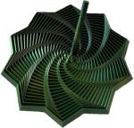 Flippy Jucarie Decompresie, Flippy, Model Stea 3D, DuoChrome, Maner Spirala, Turn Magic Geometric, Multiple Forme, Anti-stress, 11 cm, Negru/Verde (164012)