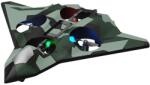 Flippy Avion de Lupta cu Telecomanda, Flippy, Tip Drona, din EVA (Spuma), cu Telecomanda, Incarcare USB, 2.4 GHz, Rotire 360°, Zbor pana la 100 m, LED, 24 x 25.5 x 4.2 cm, Model Army, Verde (164120)